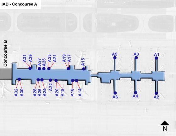 aeroportul dulles aglomerație hartă