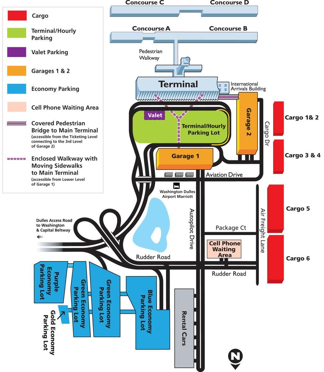 harta dulles airport area