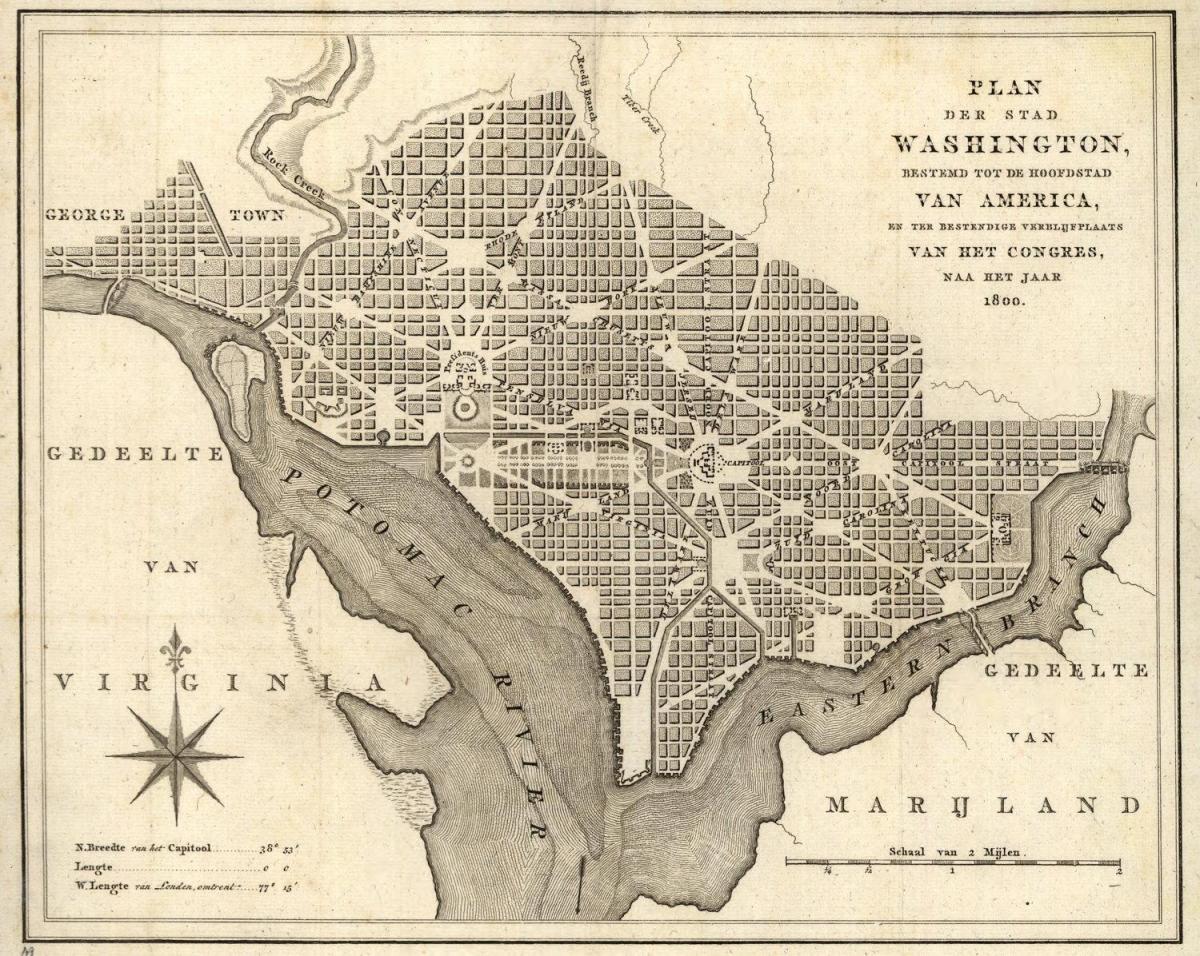 harta de harta istorică din washington dc