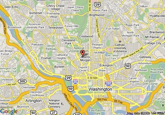 kalorama washington dc hartă