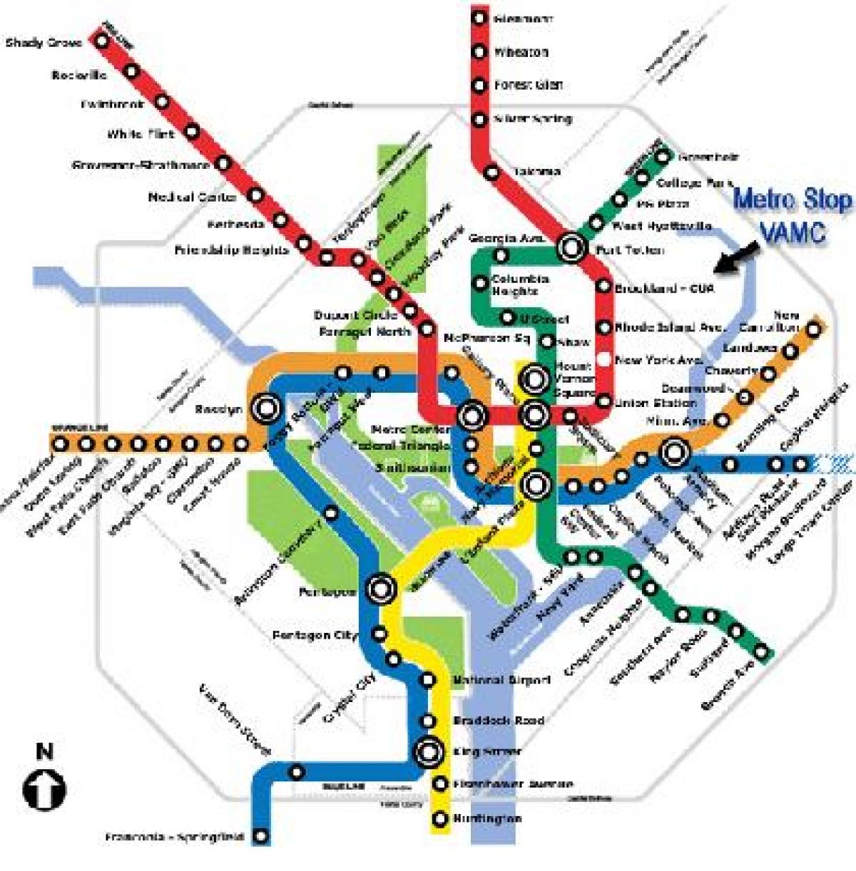 md metrou hartă