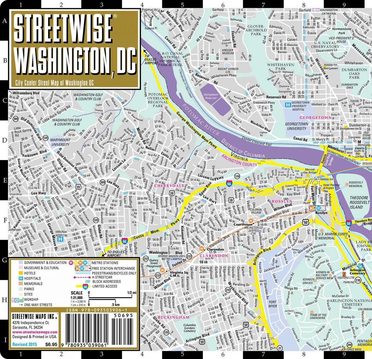 harta străzii washington dc