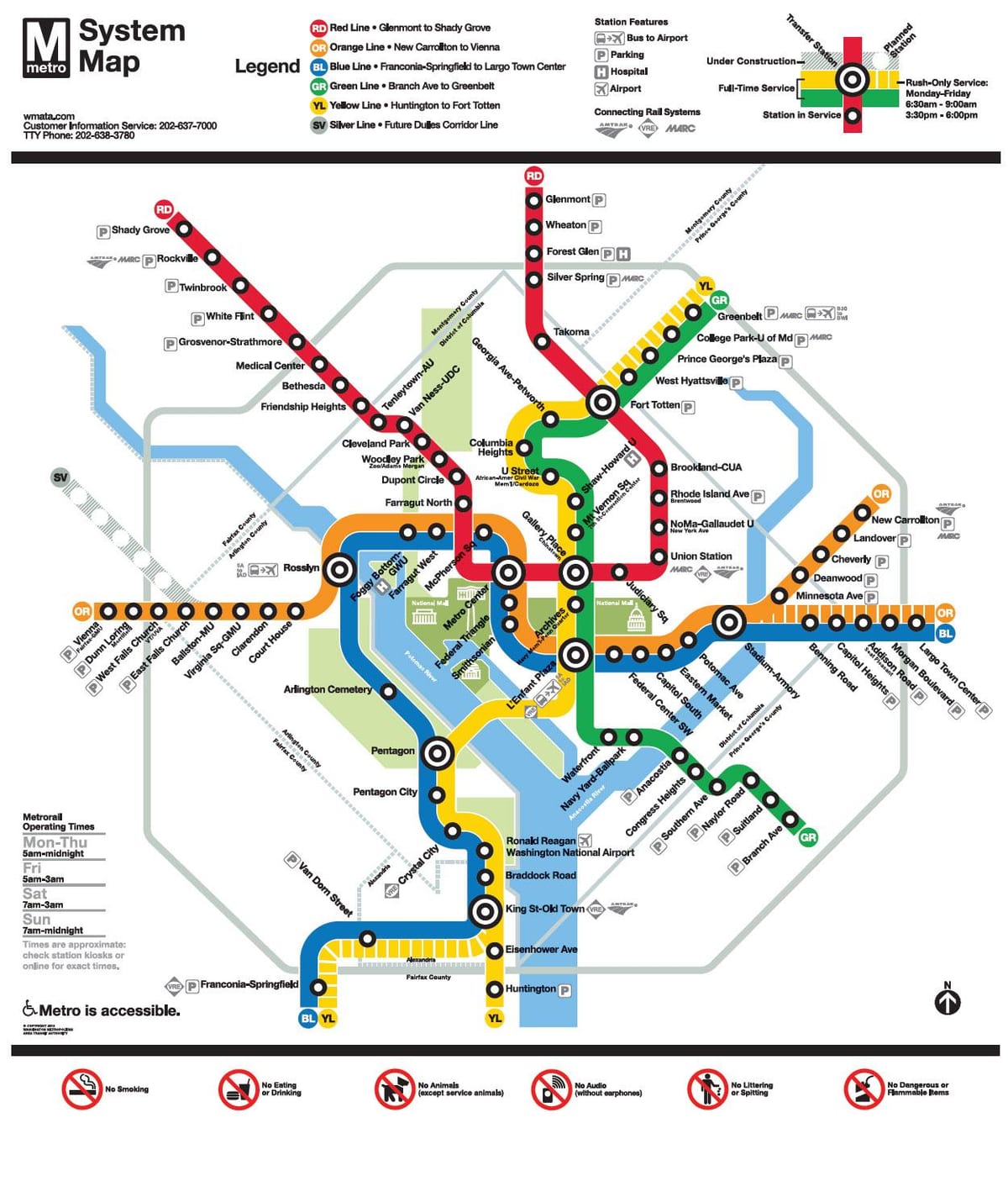 harta wmata hartă dc