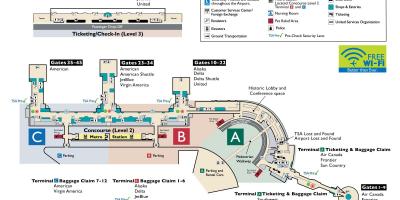 Ronald reagan national aeroport hartă