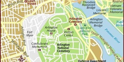 Harta arlington din washington dc