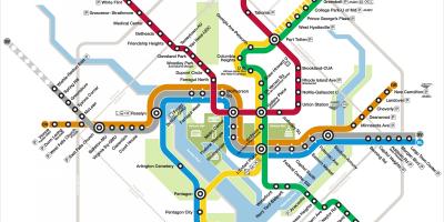 Washington dc metro harta silver line