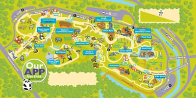 Grădina zoologică din Washington hartă