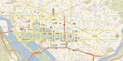 Harta detaliată a washington