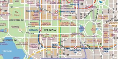 Dc national mall hartă