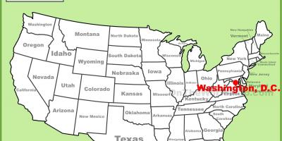 Washington dc află statele unite ale americii hartă
