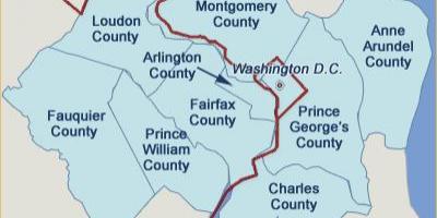 Washington county arată hartă