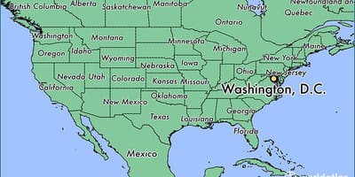 Dc harta statele unite ale americii