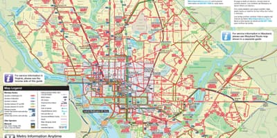 Washington autobuz hartă