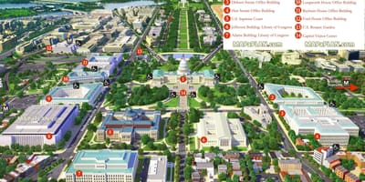 Harta washington dc 3d