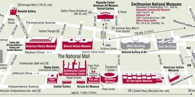 Washington muzee hartă