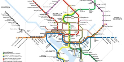 Dc transport public hartă